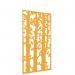 Piano Chords acoustic patterned hanging screens in yellow 2400 x 1200mm with hanging wires and hooks - Ebony PC2412-E-Y