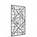 Piano Chords acoustic patterned hanging screens in dark grey 2400 x 1200mm with hanging wires and hooks - Shatter PC2412-S-DG