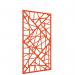 Piano Chords acoustic patterned hanging screens in orange 2400 x 1200mm with hanging wires and hooks - Shatter