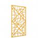 Piano Chords acoustic patterned hanging screens in yellow 2400 x 1200mm with hanging wires and hooks - Shatter PC2412-S-Y