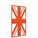 Piano Chords acoustic patterned hanging screens in orange 2400 x 1200mm with hanging wires and hooks - Union PC2412-U-O