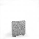 Plain Acoustic Floor Standing Silver Metal Base Legs 1200w 1200h - Dark Silver Grey PFSC1200-S-MF-DG