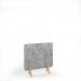 Plain Acoustic Floor Standing Screen Wooden Legs 1200w 1200h - Dark Silver Grey PFSC1200-WF-DG