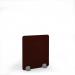 Plain Acoustic Floor Standing Silver Metal Base Legs 1200w 1400h - Maroon PFSC1400-S-MF-MA