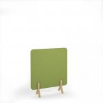 Plain Acoustic Floor Standing Screen Wooden Legs 1200w 1400h - Fruit Green PFSC1400-WF-FG
