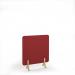Plain Acoustic Floor Standing Screen Wooden Legs 1200w 1400h - Pure Red PFSC1400-WF-PR