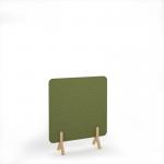 Plain Acoustic Floor Standing Screen Wooden Legs 1200w 1400h - Reed Green PFSC1400-WF-RG