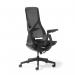 Pivot high back task chair with black mesh seat and back, adjustable arms PIV300MT1-K