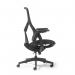 Pivot high back task chair with black mesh seat and back, adjustable arms PIV300MT1-K