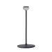 Portia LED desk lamp with wireless QI charger - Black PODL