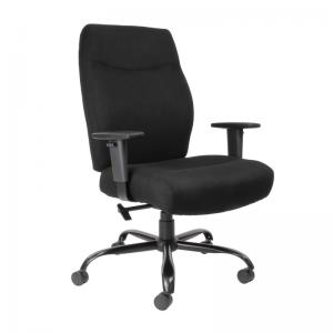 Porter bariatric operator chair with black fabric seat and back