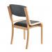 Prague wooden conference chair with no arms - charcoal PRA50002-C