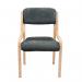 Prague wooden conference chair with no arms - charcoal PRA50002-C