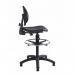 Prema polyurethane industrial operator chair with contoured back support - black PRM300G1