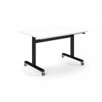 Pro Flip Rectangular Table 1200 x 800, Black Frame, White Top PROFL12-K-WH