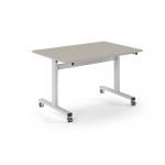Pro Flip Rectangular Table 1200 x 800, White Frame, Light Grey Top PROFL12-WH-LG