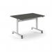 Pro Flip Rectangular Table 1200 x 800, White Frame, Onyx Grey Top PROFL12-WH-OG