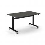 Pro Flip Rectangular Table 1400 x 800, Black Frame, Onyx Grey Top PROFL14-K-OG