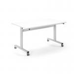 Pro Flip Rectangular Table 1400 x 800, White Frame, White Top PROFL14-WH-WH