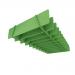 Piano Scales acoustic suspended ceiling raft in dark green 1200 x 800mm - Lattice