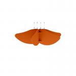 Piano Scales acoustic suspended ceiling raft in orange 1200 x 1200mm - Sun PS12-SN-O