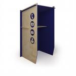 Piano Solo acoustic booth - dark blue trim PSB1-DB