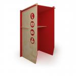 Piano Solo acoustic booth - red trim PSB1-R