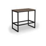 Otto Poseur benching solution dining table 1200mm wide - black frame, barcelona walnut top PTAOT1200-K-BW