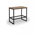 Otto Poseur benching solution dining table 1200mm wide - black frame, kendal oak top PTAOT1200-K-KO