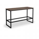 Otto Poseur benching solution dining table 1800mm wide - black frame, barcelona walnut top PTAOT1800-K-BW