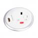 Pixel in-surface power module with 1 x UK socket, 1 x HDMI socket - white PX-2-WH