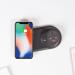 Pixel Arc in-surface power module 1 x UK socket, 1 x TUF (A&C) USB connectors and 10W wireless charger - black PXARC-1-K