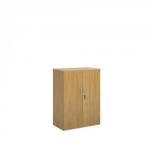 Universal double door cupboard 1090mm high with 2 shelves - oak R1090DO