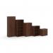 Universal double door cupboard 1090mm high with 2 shelves - walnut R1090DW