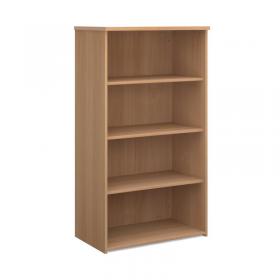 Universal bookcase 1440mm high with 3 shelves - beech R1440B