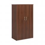 Universal double door cupboard 1440mm high with 3 shelves - walnut R1440DW