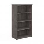 Universal bookcase 1440mm high with 3 shelves - grey oak R1440GO