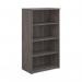 Universal bookcase 1440mm high with 3 shelves - grey oak R1440GO