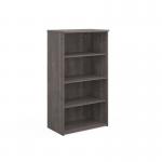 Universal bookcase 1440mm high with 3 shelves - grey oak R1440GO