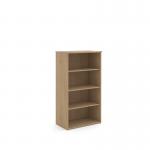 Universal bookcase 1440mm high with 3 shelves - Kendal Oak R1440KO