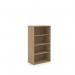 Universal bookcase 1440mm high with 3 shelves - Kendal Oak R1440KO