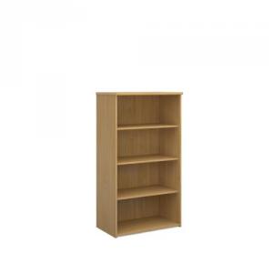 Image of Universal bookcase 1440mm high with 3 shelves - oak R1440O