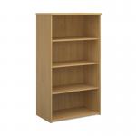 Universal bookcase 1440mm high with 3 shelves - oak R1440O