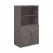 Universal combination unit with open top 1440mm high with 3 shelves - grey oak R1440OPGO