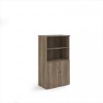 Universal combination unit with open top 1440mm high with 3 shelves - Nebraska Oak R1440OPNO