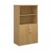 Universal combination unit with open top 1440mm high with 3 shelves - oak R1440OPO