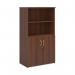 Universal combination unit with open top 1440mm high with 3 shelves - walnut R1440OPW