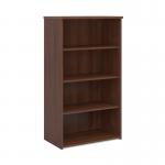 Universal bookcase 1440mm high with 3 shelves - walnut R1440W