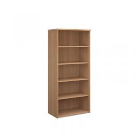 Universal bookcase 1790mm high with 4 shelves - beech R1790B