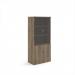 Universal combination unit with glass upper doors 1790mm high with 4 shelves - Nebraska Oak R1790COMNO